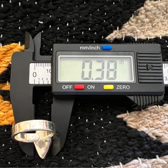 ❤️ Golden Hills Turquoise 925 Southwestern Navajo 2 Stone Adj Ring 6.2gm Unisex - Picture 11 of 16